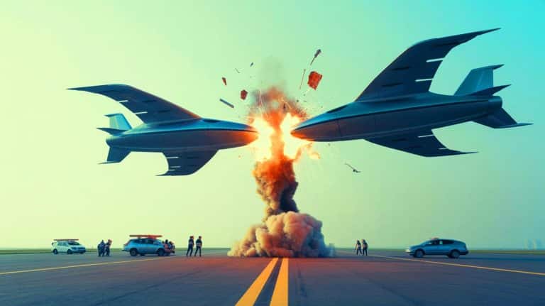 « Un crash de voitures volantes provoque un incendie en Chine » : l’accident lors d’un vol test intrigue la planète entière