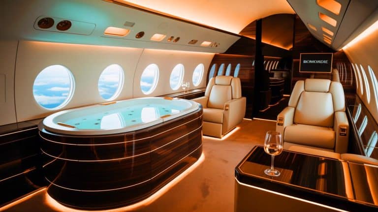 « Un jacuzzi à bord du Global 8000 » : Bombardier transforme son jet privé le plus rapide depuis le Concorde en palace volant