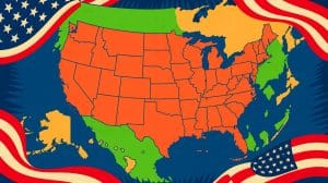 Illustration de l'expansion hypothétique des États-Unis d'un million de kilomètres carrés et ses implications globales.
