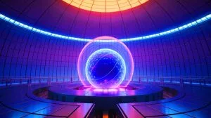 Illustration de la réaction de fusion nucléaire maintenue pendant plus de 22 minutes dans le réacteur Tokamak WEST.