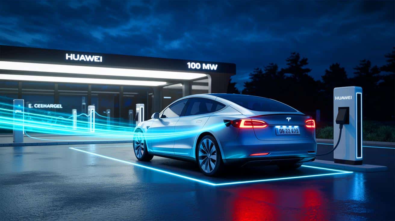 « Une Tesla chargée en 2 minutes » : la station Huawei 100 MW pulvérise tous les records mondiaux de recharge