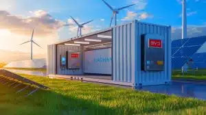 Illustration de la technologie de stockage d'énergie avancée du système Haohan de BYD.