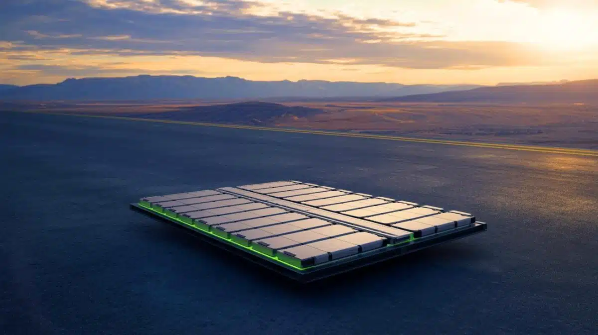 Illustration de l'intégration du stockage d'énergie dans des matériaux porteurs innovants.