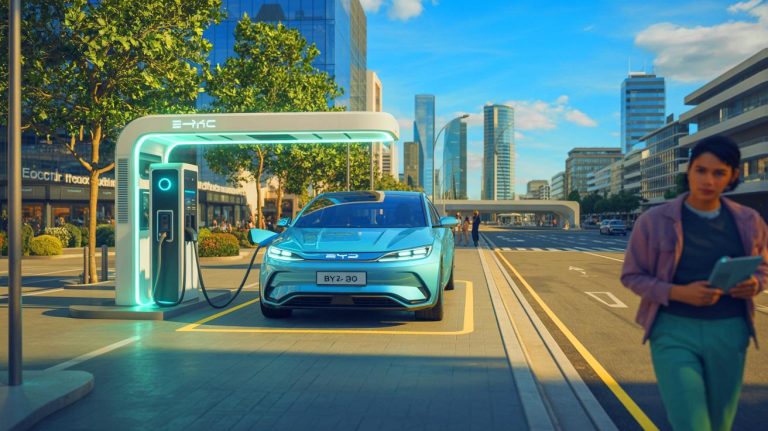 « Un coup dur pour Tesla » : BYD introduit en Europe une recharge à 400 km en 5 minutes avec ses bornes flash