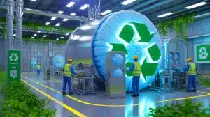 Illustration de l'aérogel écologique développé par Keey Aerogel à partir de déchets de construction.