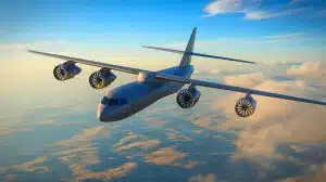 Illustration de l'engagement d'Airbus dans le développement d'avions fonctionnant à l'hydrogène pour un avenir durable.