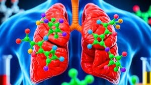 Illustration de la découverte des pseudo-leucotriènes et leur rôle dans l'inflammation liée à l'asthme.