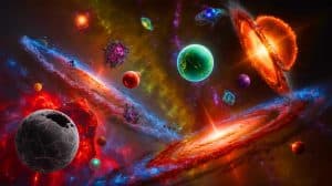 Illustration de la formation d'objets cosmiques compacts dans l'Univers primitif.