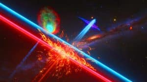 Illustration de l'image en rayons X d'une nébuleuse de vent de pulsar associée à une source extrême de rayons cosmiques galactiques.