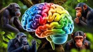 Le cerveau humain reconnaît les voix des primates : une découverte fascinante sur notre connexion avec eux Illustration de la réponse du cerveau humain aux vocalisations des primates.