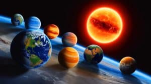 Illustration de TRAPPIST-1 et de ses exoplanètes potentiellement habitables malgré les éruptions stellaires fréquentes.
